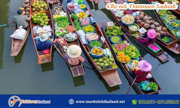 Chợ nổi Damnoen Saduak 